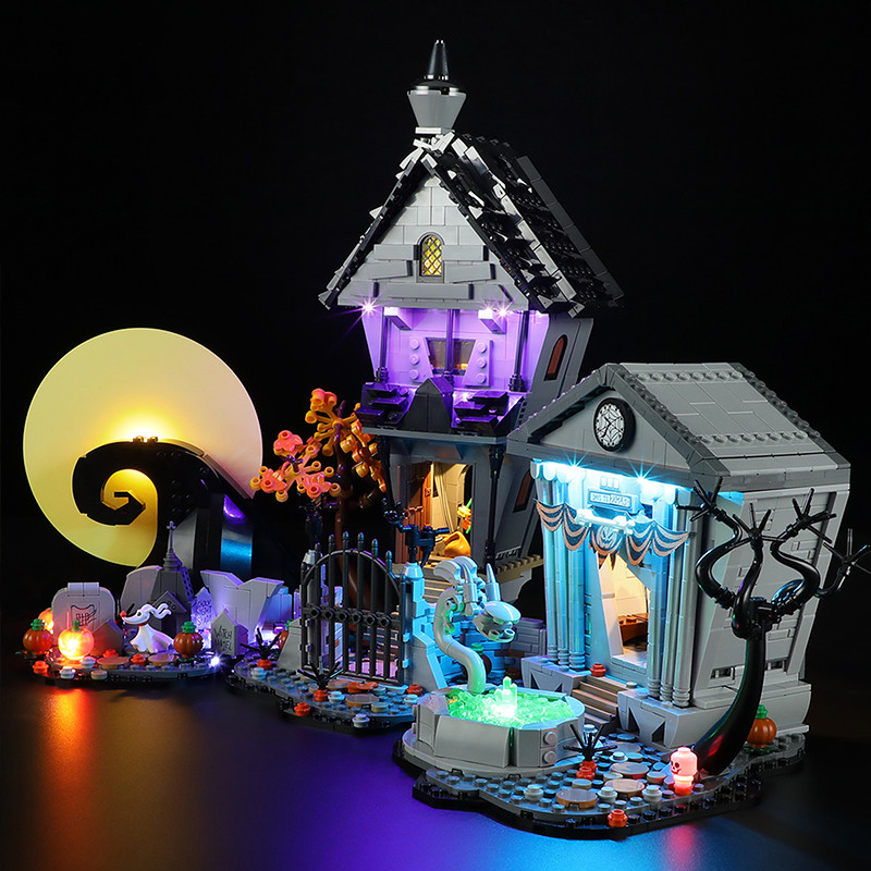 

DIY LED Light Kit For LEGO 21351 Tim Burton's The Nightmare Before Christmas (Only LED Light,Without Blocks Model)