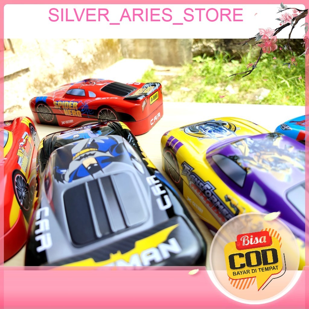 

Silver Aries [COD]. Kotak Pensil Fancy Kaleng Bentuk Mobil, Ukuran Besar Jumbo 2 Susun dengan Tabel Perkalian Dasar Lengkap.