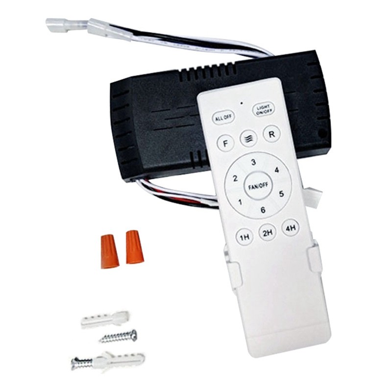 Universal Ceiling Fan Remote Control Kit Replacement, 6-Speed & Timing, Remote Replacement For DC Ce