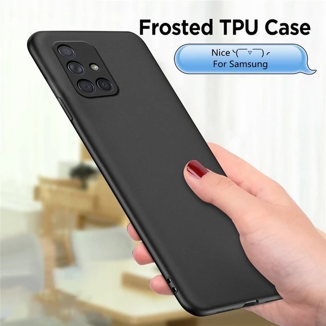 CASE SAMSUNG M51 SOFT CASE SLIM MATTE BLACK DOFF SOLID