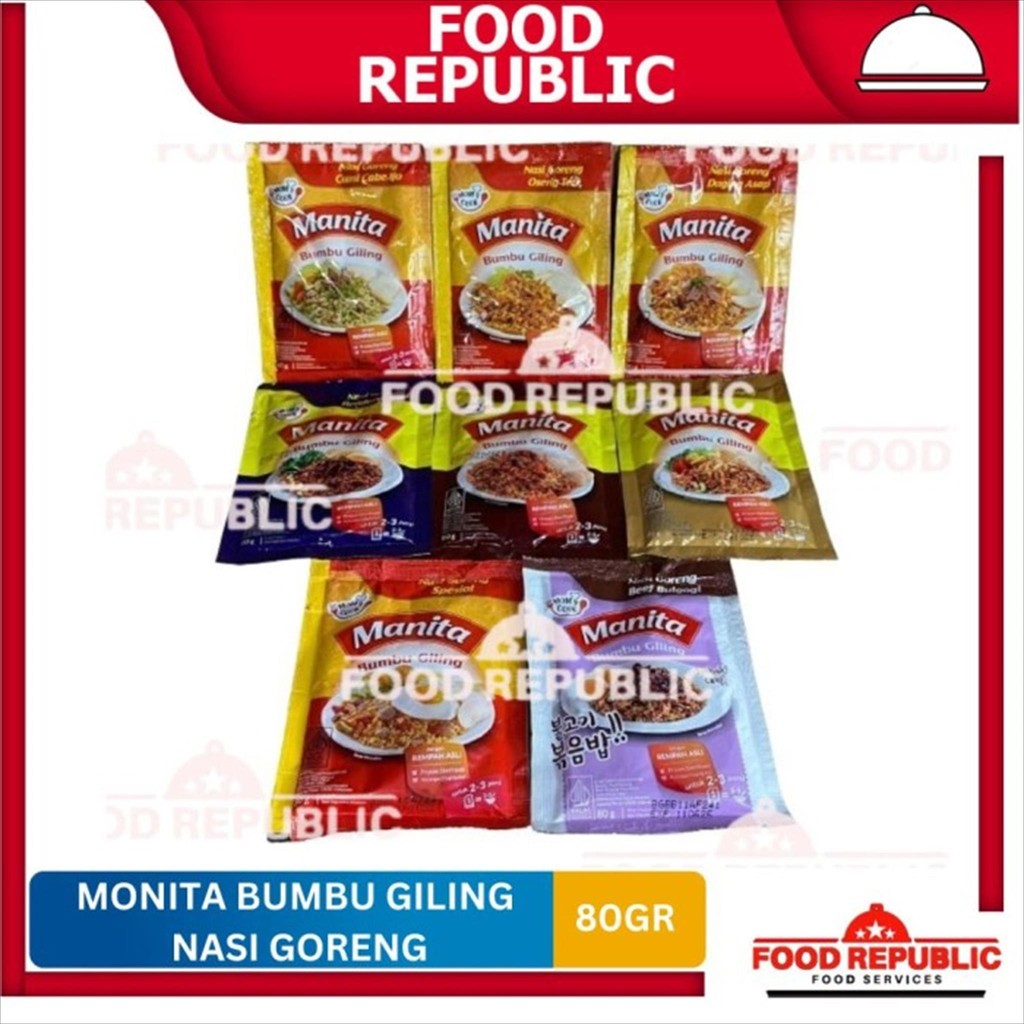 

Manita Bumbu Nasi Goreng Praktis Lezat Tanpa Bahan Pengawet 80gr Halal