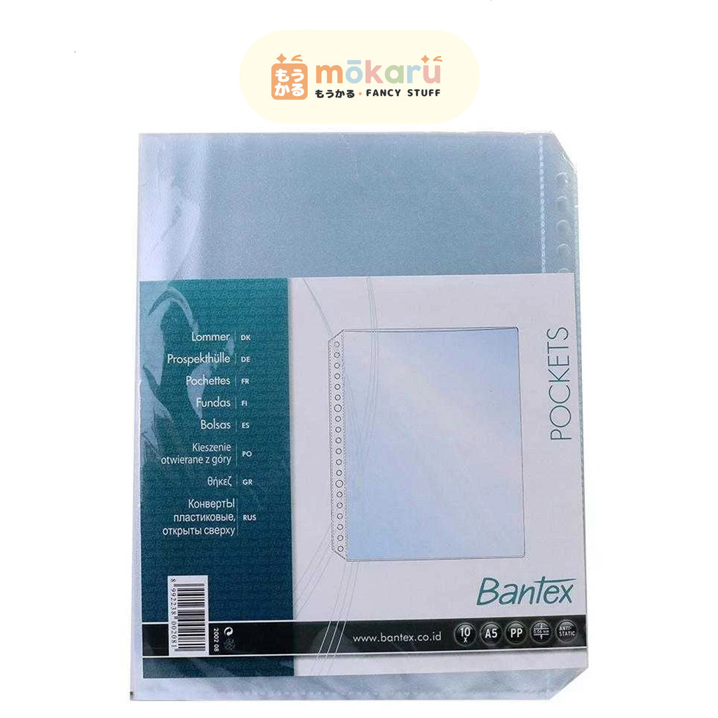 

Bantex Pocket A5 2002 08 10 Sheet/Lembar Plastik Kantong Dokumen Murah Berkualitas
