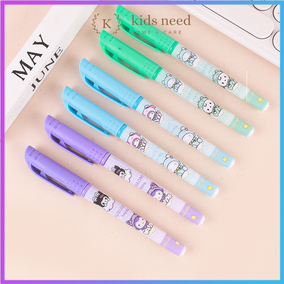 

Pulpen (12Pcs) Dilani1124 Pulpen Fancy Karakter Lucu / Pen Gel Motif Karakter Cewe Cowo / Ipen Youmei Apel Keren