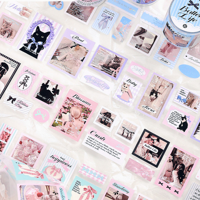 

Stiker Aesthetic Photocard Journal Scrapbook Sticker Korea Lucu Sticker Aesthetic Printilan Kpop Sticker Tape Selotip Lucu
