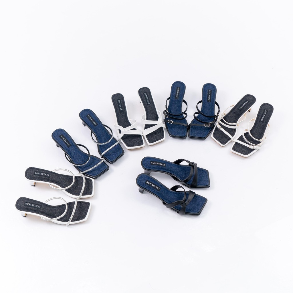 [GURLBUCKET] Basic Sandal Jeans Edition Vol 1 / Kaluna Heels / Nevana Heels / Vanina Heels / Sandal 