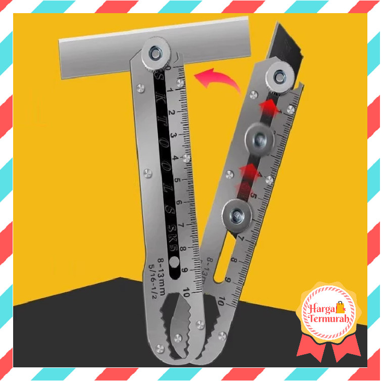 

Harga Termurah - 1230 Alat Pemotong Multifungsi / Cutter Stainless / Pembuka Tutup Botol