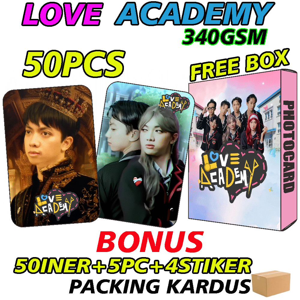 ISI 50PCS PHOTOCARD SPTRAKORI LOVE ACADEMY ALETTA VERNAN NOLAN SAPUTRA KORI SASTRA LIORA ZELENA