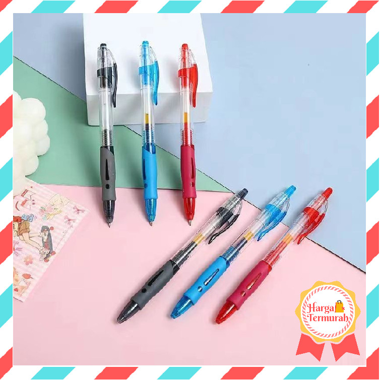 

Harga Termurah - S1256 Peralatan Tulis Sekolah / Pulpen Mekanik / Pena Pencet / Pena Klik / Pulpen Gel 0.5mm