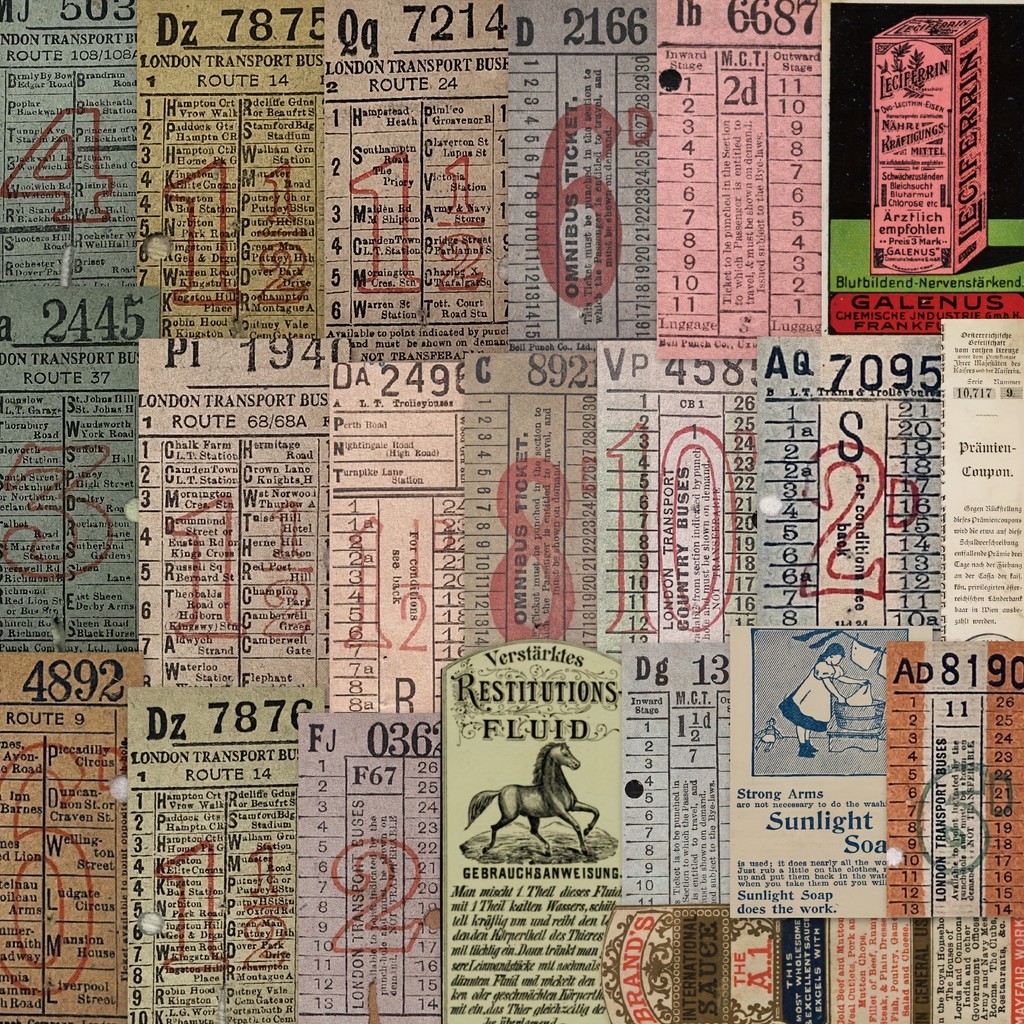 

50PCS Retro Vintage Stub Stickers Tickets Stickers for Laptop Pad Phone Travel Luggage Water Bottle Junk Journal Scrapbooking