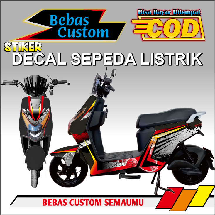 STIKER DECAL D70 uwinfly Sepeda Listrik STRIPING Merek setiker Uwinfly Ofero Genio Pacific United Vi