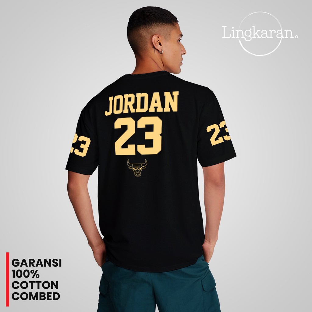 Big Promo Kaos Distro Original Catton Combed 24S Super Premium Basket Jordan 23 007 Baju Atasan Pria