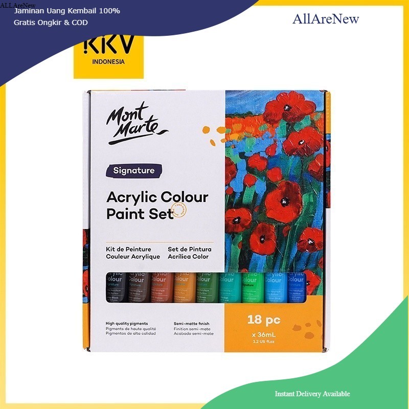 

[AllAreNEw[ Paket Cat Akrilik Studio 18 Warna 36ml Montmartre MSCH1836