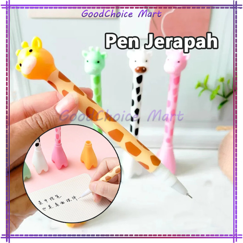 

Pena Tinta Hitam Karakter Hewan Lucu Model Animal / Pulpen Gel