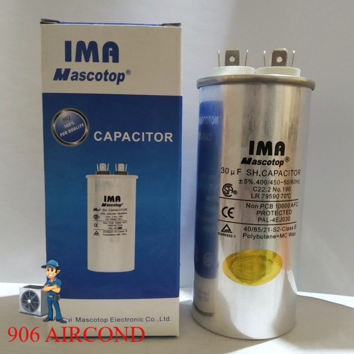 Sparepart capasitor untuk ac panasonic 1 pk r22
