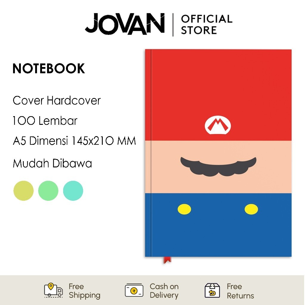 

Notebook Hardcover Custom Super Mario Bros 1 Buku Tulis Catatan Note Agenda Planner Jurnal Diary Notebook Anime