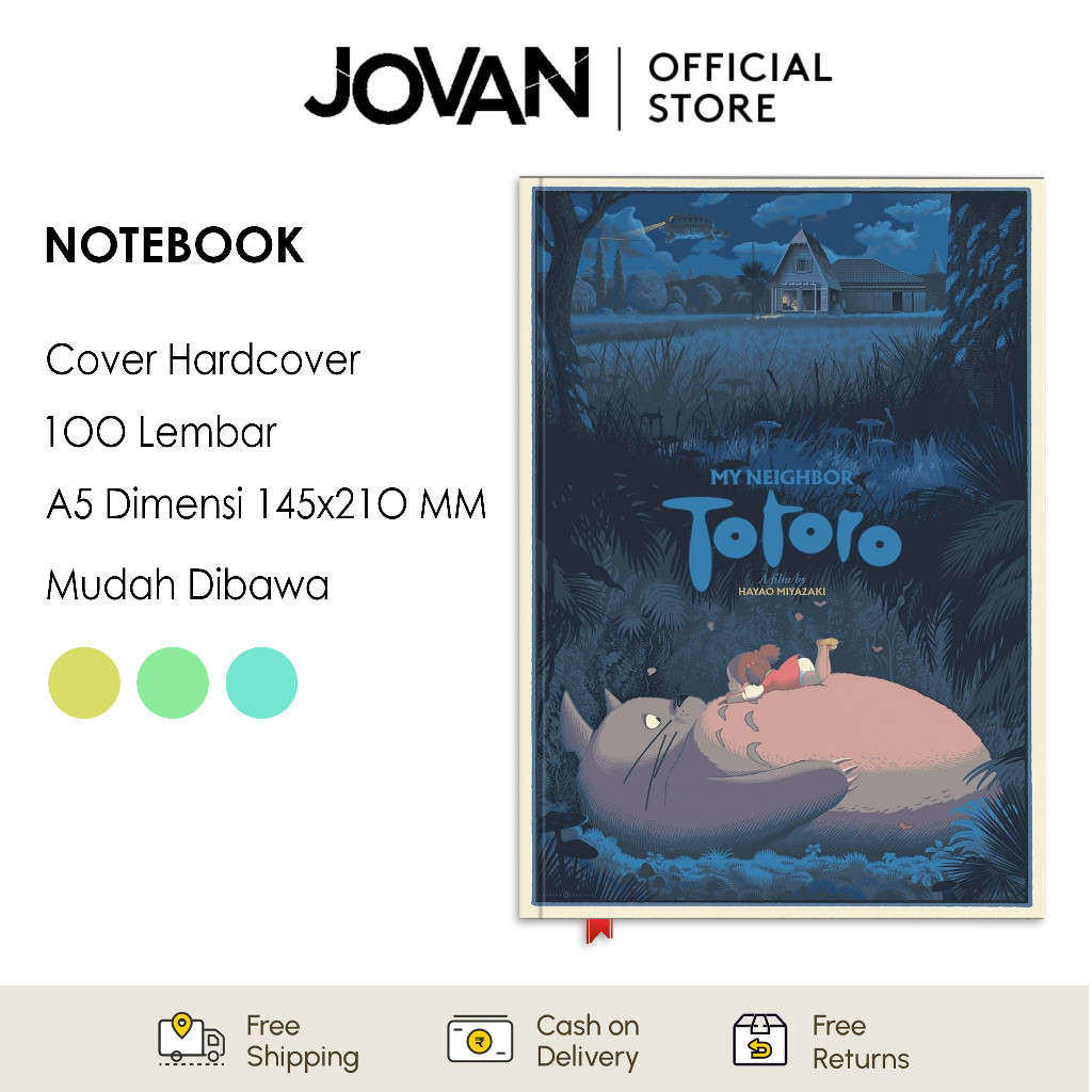 

Notebook Hardcover Custom Totoro Ghibli 5 Buku Tulis Catatan Note Agenda Planner Jurnal Diary Notebook Anime