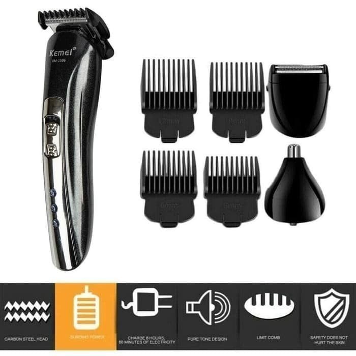 Alat Cukur Listrik Rambut Rechargeable Hair Clipper Body Kumis Jenggot Termurah Bagus New