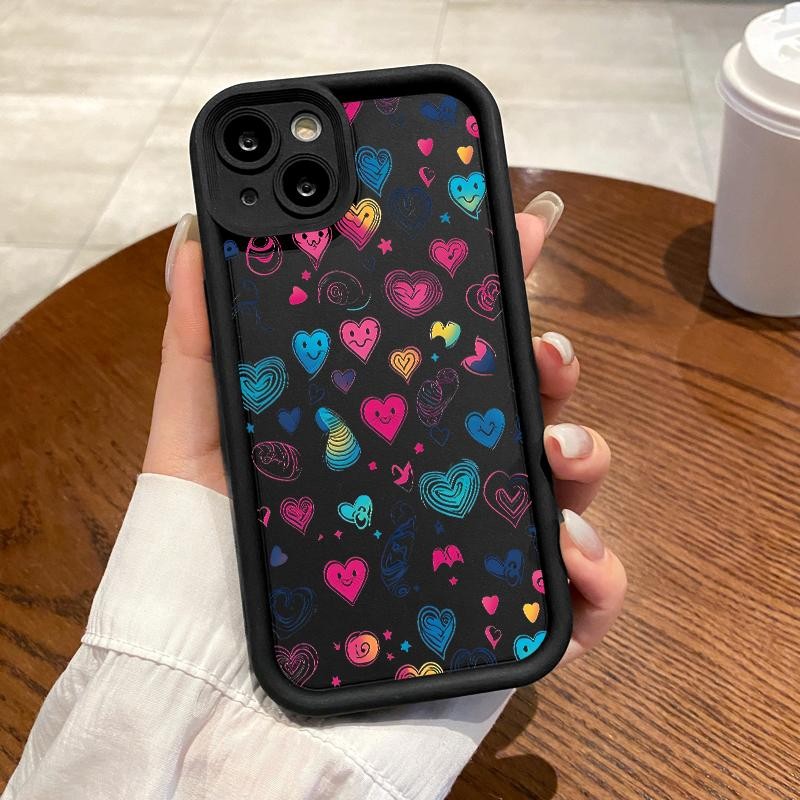 Softcase For OnePlus Nord N20 SE Case Silicon TPU Lens Protection Indah Simple Love A Rainbow Phonec