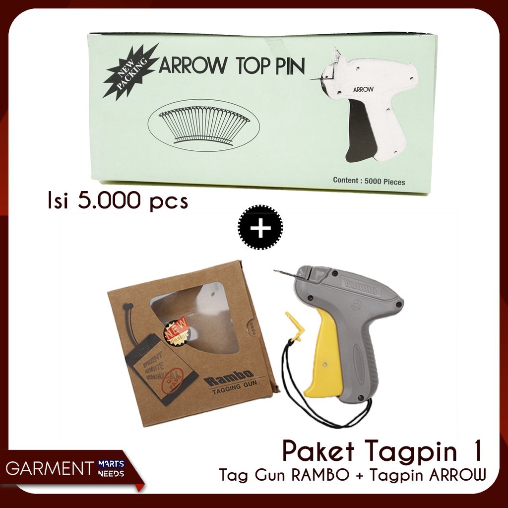TAG PIN ARROW & TAG GUN RAMBO ORIGINAL