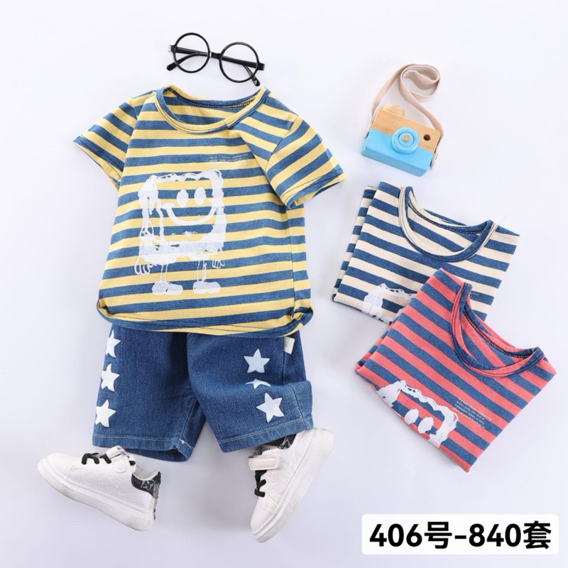 BAJU ANAK IMPORT - BAJU SETELAN ANAK LAKI LAKI 1-5 TAHUN  - KADO ULTAH ANAK