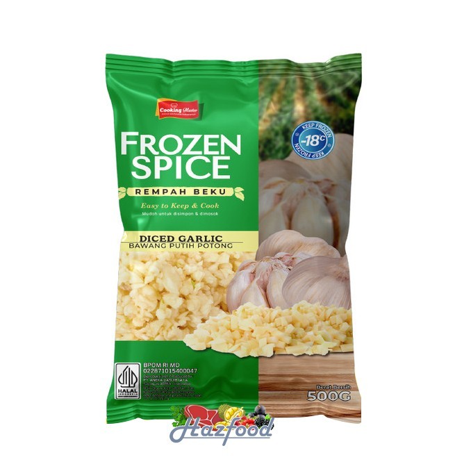 

Cooking Master Garlic Dice Frozen / Bawang Putih Potong 500 gram