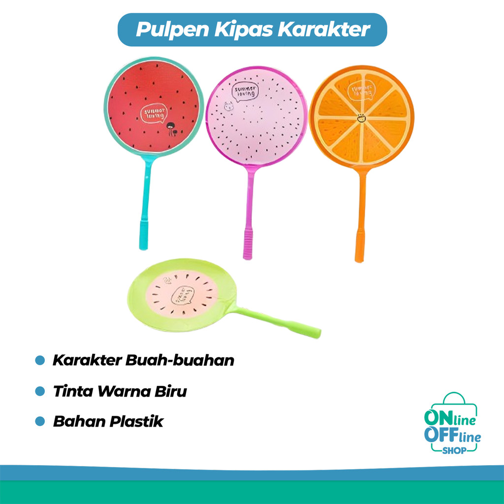 

Pulpen Kipas Karakter Pena Kipas Fruit Souvenir Lucu 597