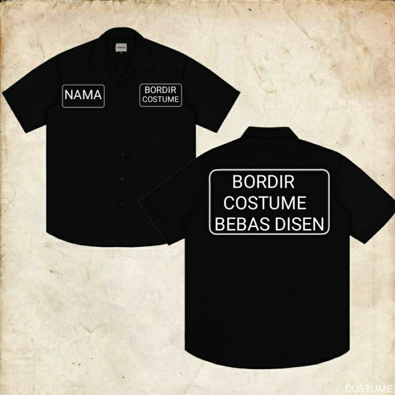Workshirt Custom Bordir Sendiri Custom kemeja seragam workshirt gratis custom bordir premium termura