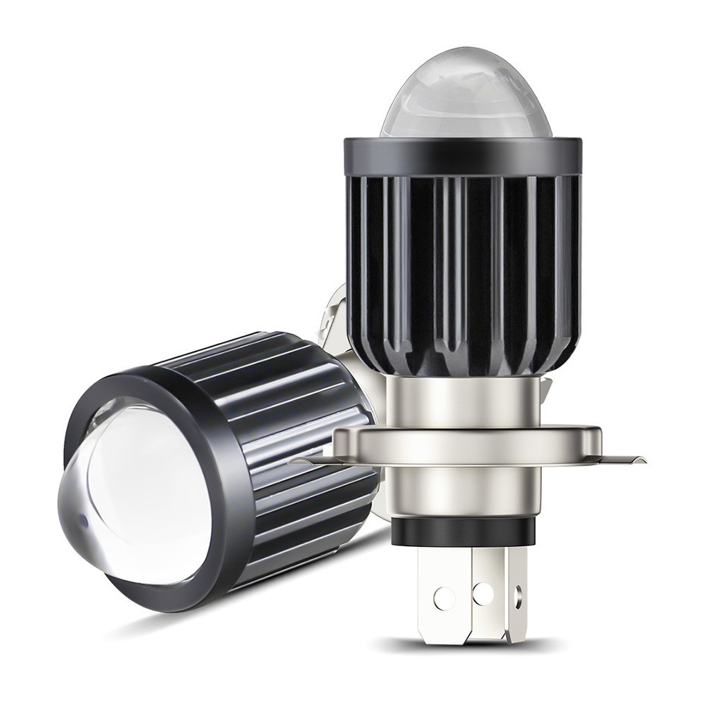 (1 Pcs) Lampu Utama Lampu Depan Motor Mobil H4 Laser 2 Warna Lampu Depan LED H4 12V-85V 2 Warna