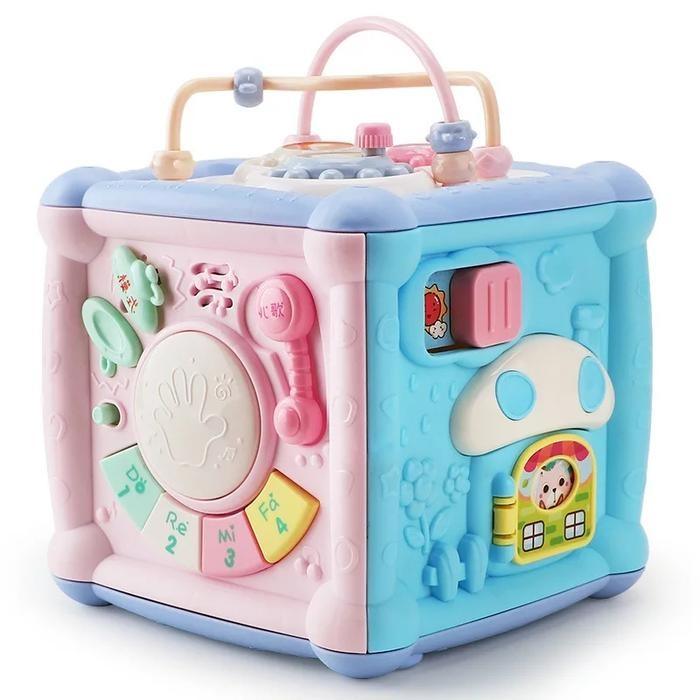 [capt] Mainan Hobi Musikal Ibu & Bayi Edukatif Anak Permainan Kotak Plastik Drum Musik Belajar Puzzl