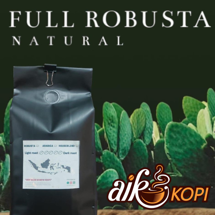

kopi robusta temanggung 1kg / roast bean robusta 1kg - 500gr, BIJI