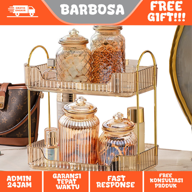 Rak Aqua Gelas Estetik Rak Serbaguna Tempat Kosmetik Tempat Aqua Gelas Estetik Mewah