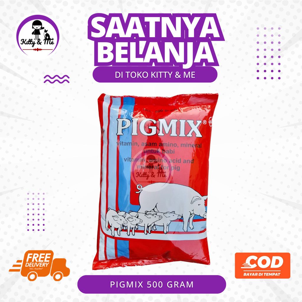 PIGMIX 500 GRAM MEDION - Premix Babi Vitamin Asam Amino Mineral Komplit - Premix Mineral Babi