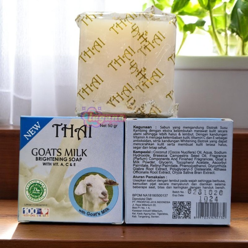 SABUN THAI GOATS MILK SOAP 50 GR BPOM ( Sabun Susu Kambing )