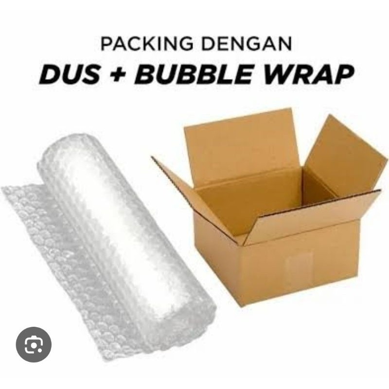 

Tambahan Packing Kardus + Bubble Wrap Untuk Keamanan Packing