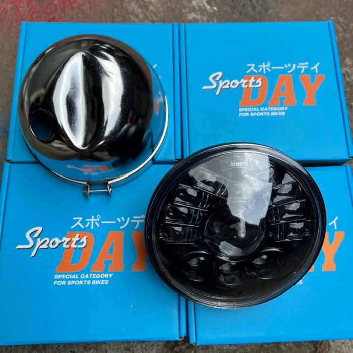 biled daymaker set batok l2g Crom 5,75inc lampu daymaker billet set l2