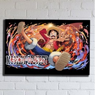 DLS25 Poster Hiasan Dinding One Piece Monkey D Luffy