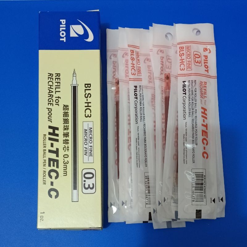 

RB Pilot Refill Hitec-C 0.3 0.4 0.5 (1pak/12pcs)