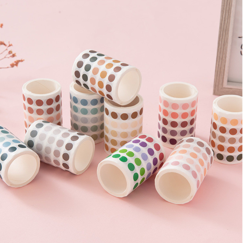 

Paper Dot Decorative Adhesive Masking Scrapbooking Album Stationery Washi Tape Stationery Stickers Photo Diary Journal