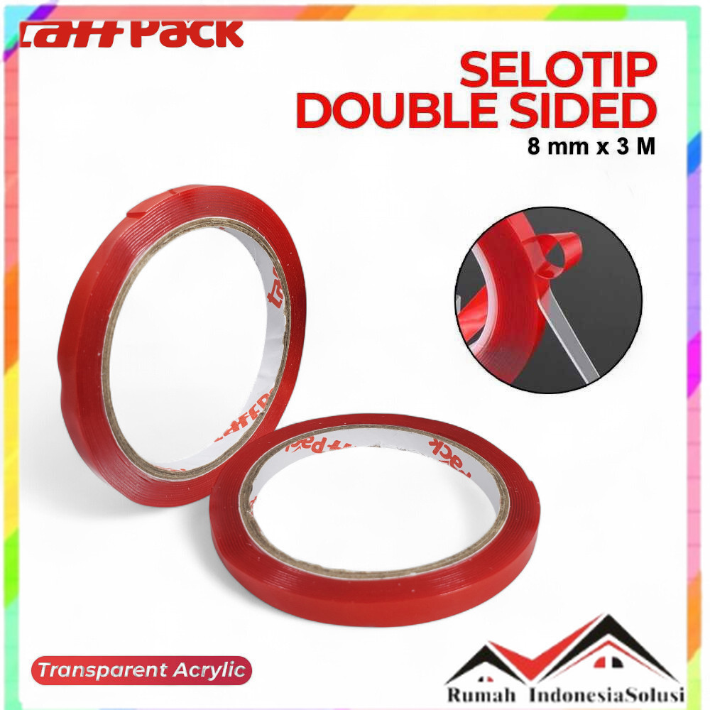 

TaffPACK Selotip Double Tape Transparent Acrylic 3M - HL878