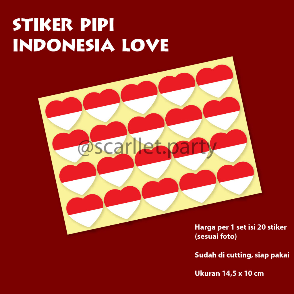 

ORiGinAL >> STIKER PIPI BENDERA INDONESIA AGUSTUSAN 17 AGUSTUS DEKORASI HIASAN KEMERDEKAAN RI TEMPELAN LABEL PIPI STIKER PIPI STIKER SUPORTER BOLA Qx6