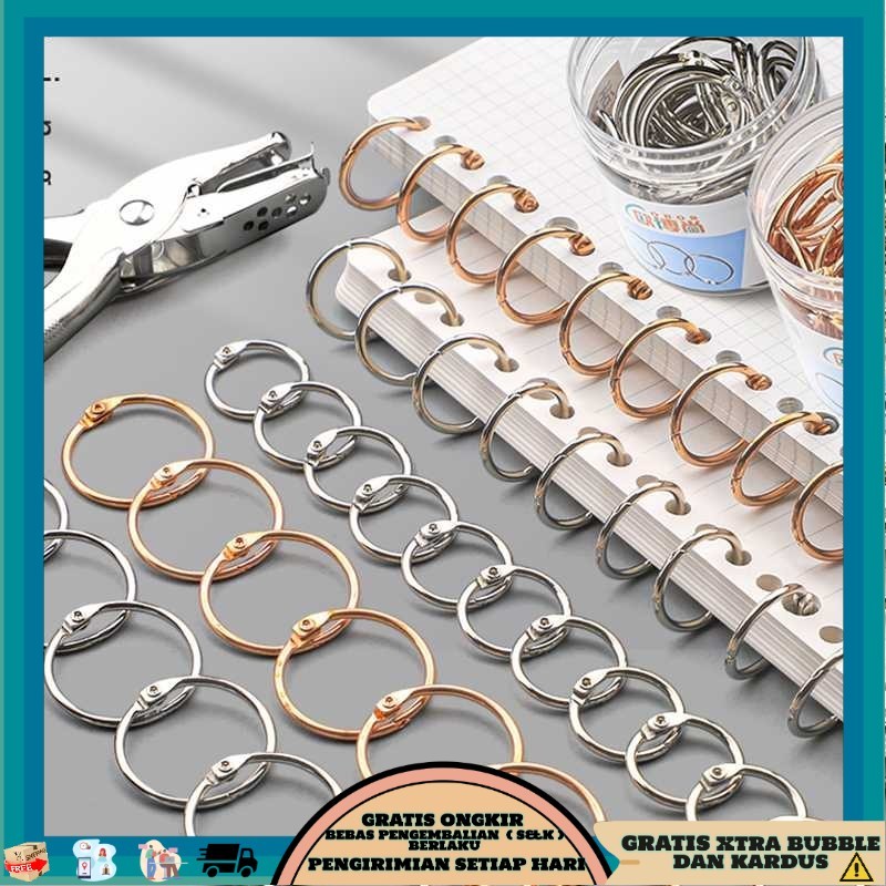 

TQK - OBOS Ring Buka Tutup Buku Binder Menu Gantungan Kunci 50 PCS - OBS-8
