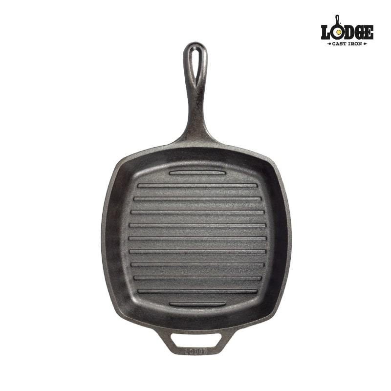 Lodge Cast Iron 10.5 Inch Square Grill Pan Lodge 100% ORI