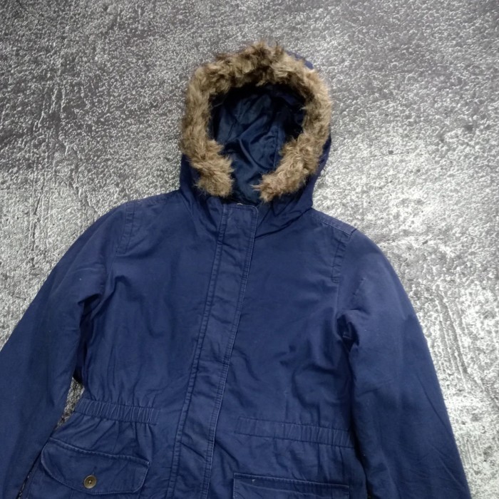 Jaket winter parka Gap kids navy Daleman sherpa
