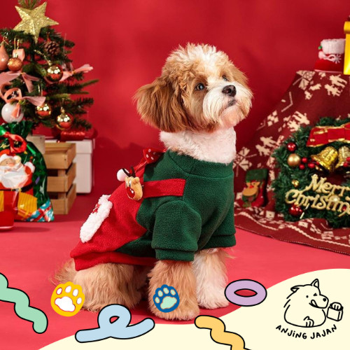 Baju Anjing Kucing Natal | Jumpsuit Anjing Kucing Natal | Kostum Natal Anabul | Baju Natal Anabul | 