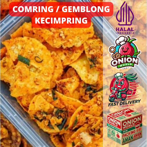 

UWD GEMBLONG SEBLAK 1Kg Ketempling Pedas Kecimpring Pedas Comring Pedas Gemblong Kuningan