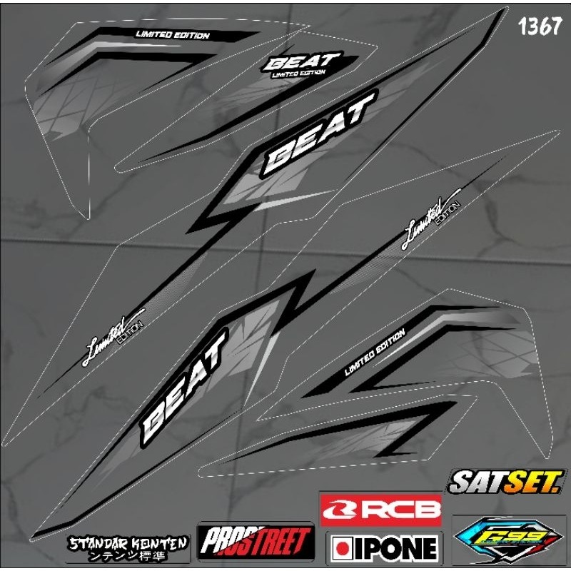 Striping transparan  Beat 2016-2019