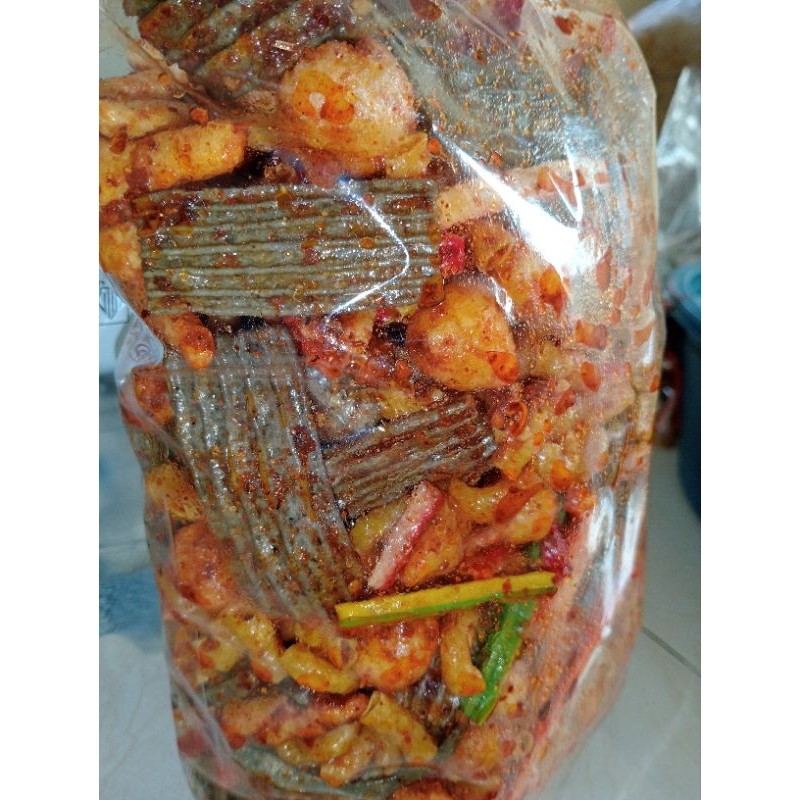 

SEBLAK MIX/ CAMPUR Extra Pedas Daun Jeruk netto 1KG