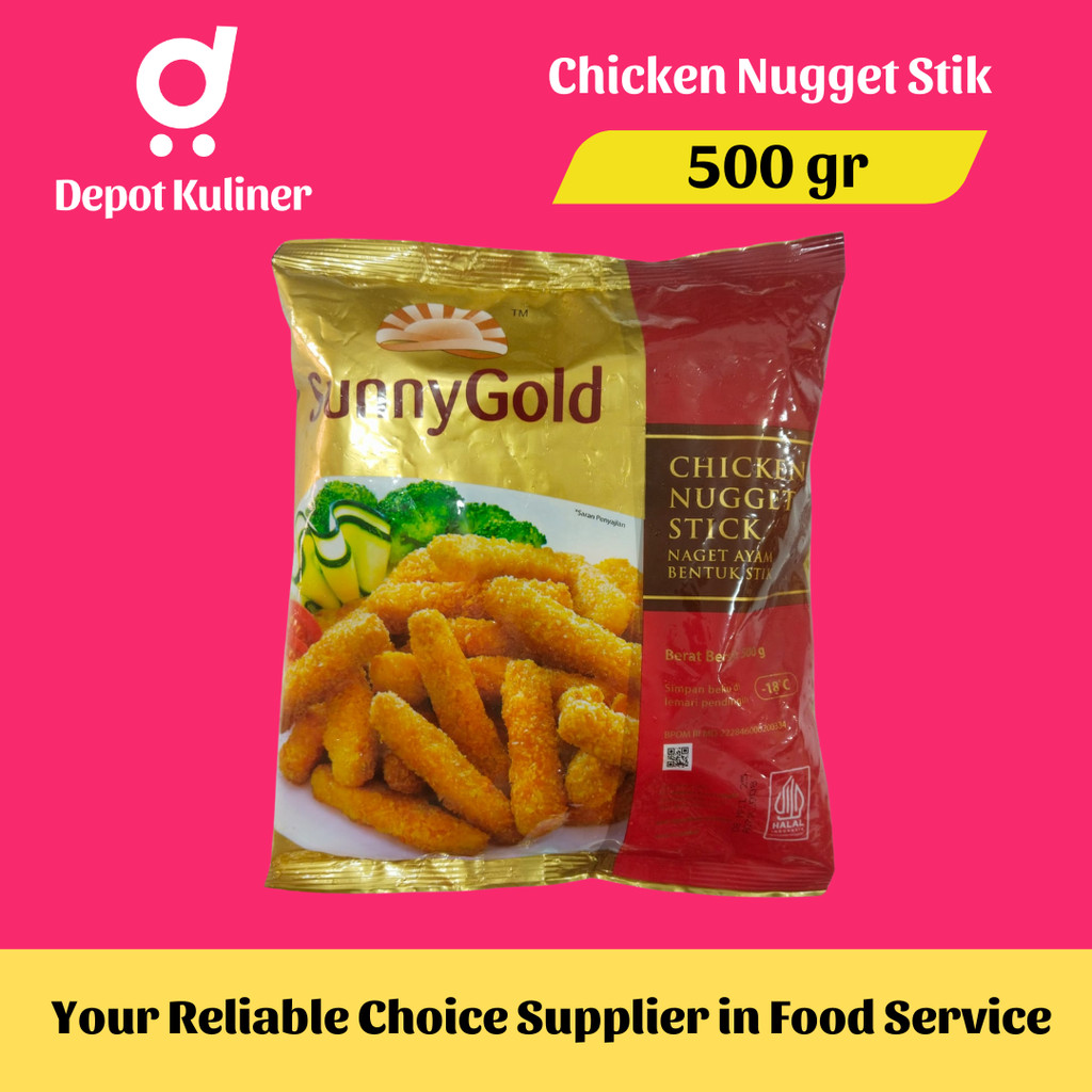 

SunnyGold Naget Stik Ayam 500gr / Nugget Chicken Stick