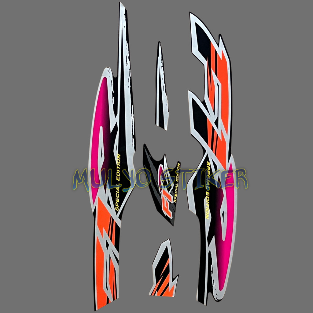 STRIPING STICKER yamaha f1zr fiz r f1 zr 1996 hitam pink oren stiker list body