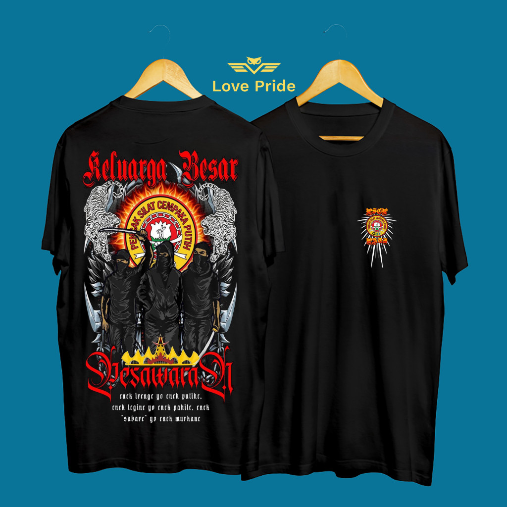 Kaos Tshirt Baju Distro Pencak Silat PSCP Keluarga Besar Cempaka Putih Premium Terbaru